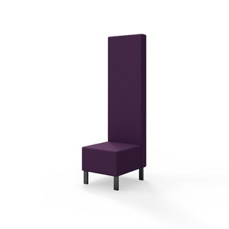 Modulsofa Snake 50 metallben sh 43 høy rygg