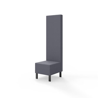 Modulsofa Snake 50 metallben sh 43 høy rygg