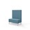 Modulsofa Snake 100 metallben sh 43 medium rygg
