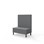 Modulsofa Snake 100 metallben sh 43 medium rygg