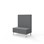 Modulsofa Snake 100 metallben sh 43 medium rygg