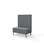 Modulsofa Snake 100 metallben sh 43 medium rygg