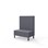Modulsofa Snake 100 metallben sh 43 medium rygg