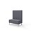 Modulsofa Snake 100 metallben sh 43 medium rygg