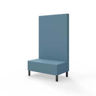 Modulsofa Snake 100 metallben sh 43 høy rygg