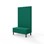 Modulsofa Snake 100 metallben sh 43 høy rygg