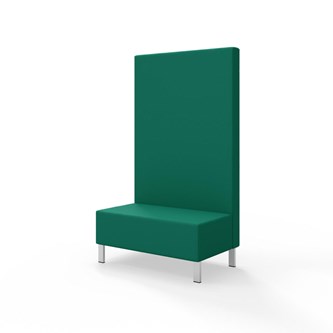 Modulsofa Snake 100 metallben sh 43 høy rygg