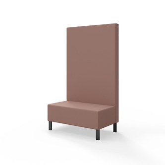 Modulsofa Snake 100 metallben sh 43 høy rygg