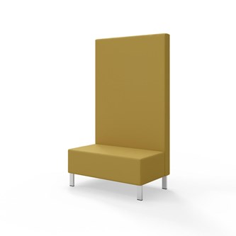 Modulsofa Snake 100 metallben sh 43 høy rygg