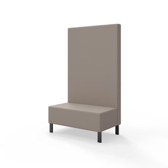 Modulsofa Snake 100 metallben sh 43 høy rygg