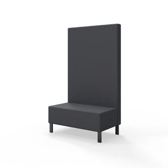 Modulsofa Snake 100 metallben sh 43 høy rygg