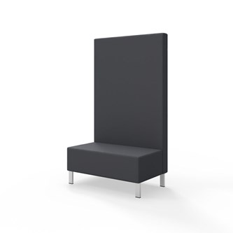 Modulsofa Snake 100 metallben sh 43 høy rygg