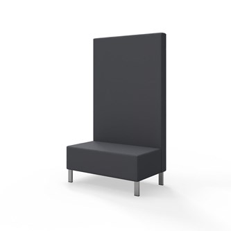 Modulsofa Snake 100 metallben sh 43 høy rygg