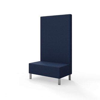 Modulsofa Snake 100 metallben sh 43 høy rygg