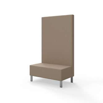 Modulsofa Snake 100 metallben sh 43 høy rygg
