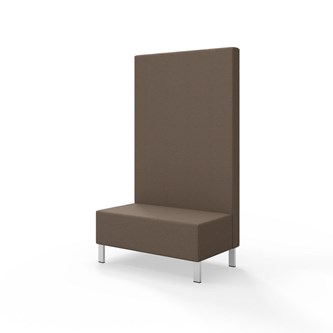 Modulsofa Snake 100 metallben sh 43 høy rygg