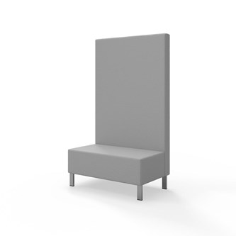 Modulsofa Snake 100 metallben sh 43 høy rygg