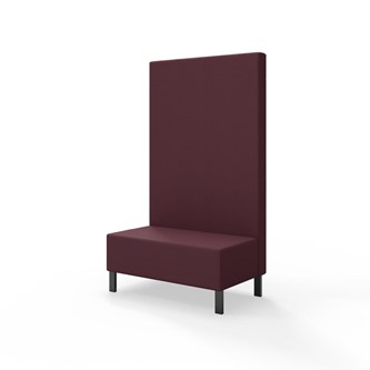 Modulsofa Snake 100 metallben sh 43 høy rygg