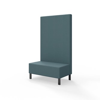 Modulsofa Snake 100 metallben sh 43 høy rygg