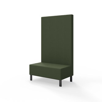 Modulsofa Snake 100 metallben sh 43 høy rygg