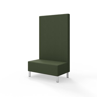 Modulsofa Snake 100 metallben sh 43 høy rygg