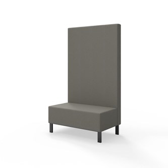 Modulsofa Snake 100 metallben sh 43 høy rygg