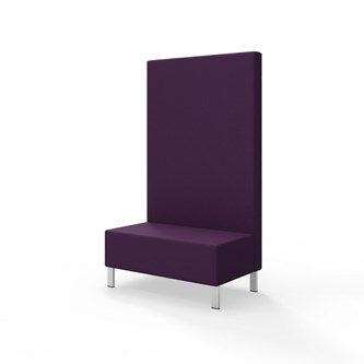 Modulsofa Snake 100 metallben sh 43 høy rygg