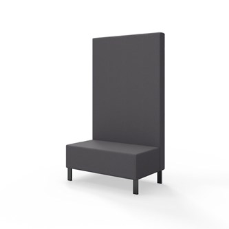 Modulsofa Snake 100 metallben sh 43 høy rygg