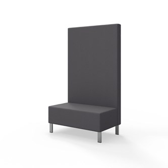 Modulsofa Snake 100 metallben sh 43 høy rygg