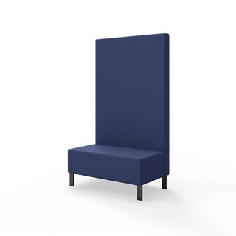 Modulsofa Snake 100 metallben sh 43 høy rygg