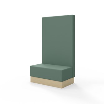 Modulsofa Snake 100 sokkel sh 43 høy rygg