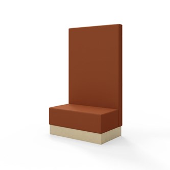Modulsofa Snake 100 sokkel sh 43 høy rygg