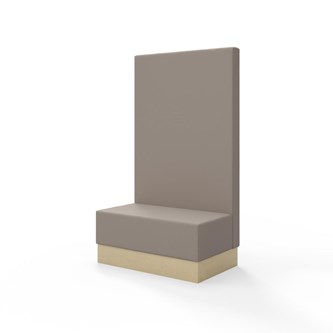 Modulsofa Snake 100 sokkel sh 43 høy rygg
