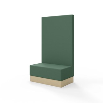 Modulsofa Snake 100 sokkel sh 43 høy rygg