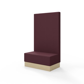 Modulsofa Snake 100 sokkel sh 43 høy rygg