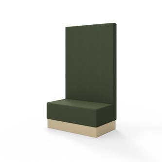 Modulsofa Snake 100 sokkel sh 43 høy rygg