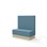 Modulsofa Snake 120 sokkel sh 43 medium rygg