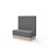 Modulsofa Snake 120 sokkel sh 43 medium rygg