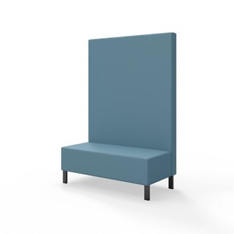 Modulsofa Snake 120 metallben sh 43 høy rygg