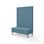 Modulsofa Snake 120 metallben sh 43 høy rygg