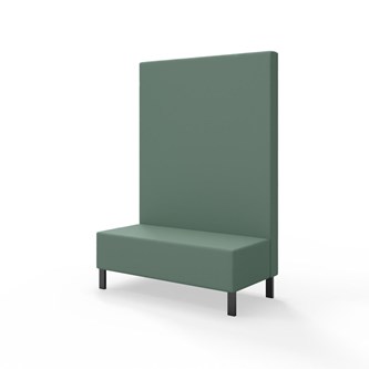 Modulsofa Snake 120 metallben sh 43 høy rygg