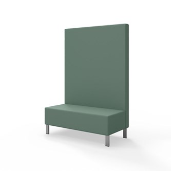 Modulsofa Snake 120 metallben sh 43 høy rygg