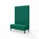 Modulsofa Snake 120 metallben sh 43 høy rygg