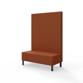 Modulsofa Snake 120 metallben sh 43 høy rygg