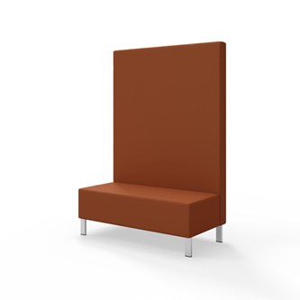 Modulsofa Snake 120 metallben sh 43 høy rygg