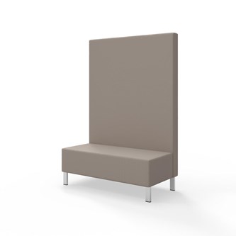 Modulsofa Snake 120 metallben sh 43 høy rygg