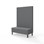 Modulsofa Snake 120 metallben sh 43 høy rygg