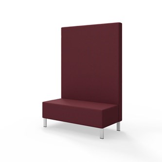 Modulsofa Snake 120 metallben sh 43 høy rygg