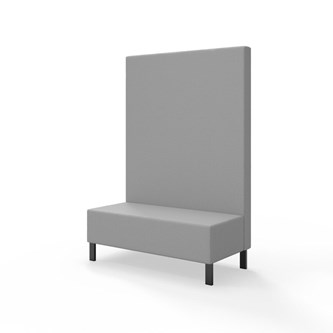 Modulsofa Snake 120 metallben sh 43 høy rygg