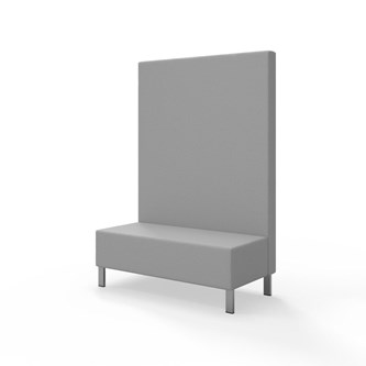 Modulsofa Snake 120 metallben sh 43 høy rygg